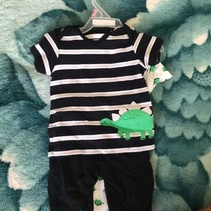 Baby boy dinosaur outfit 0-3 months